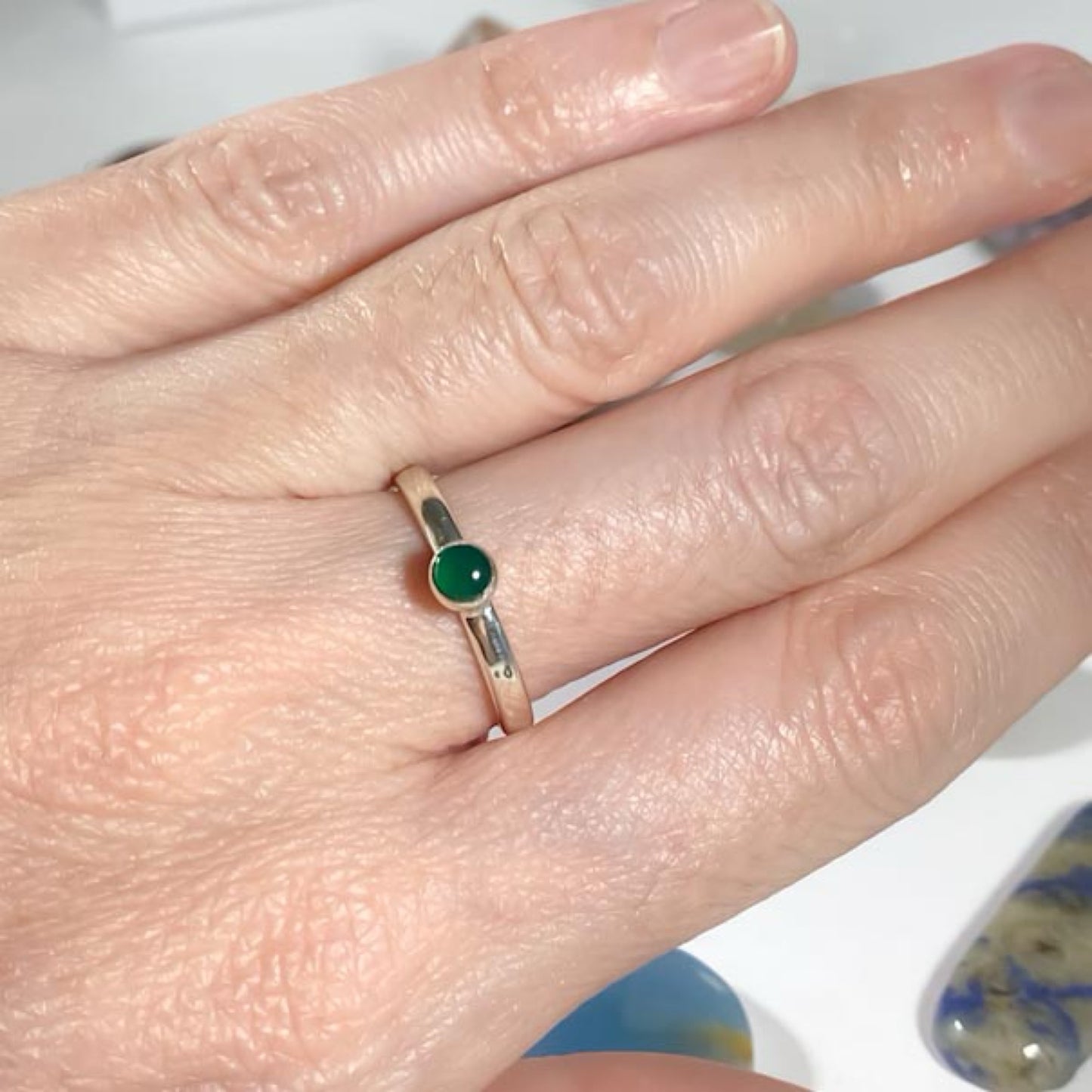 Anillo Crisoprasa