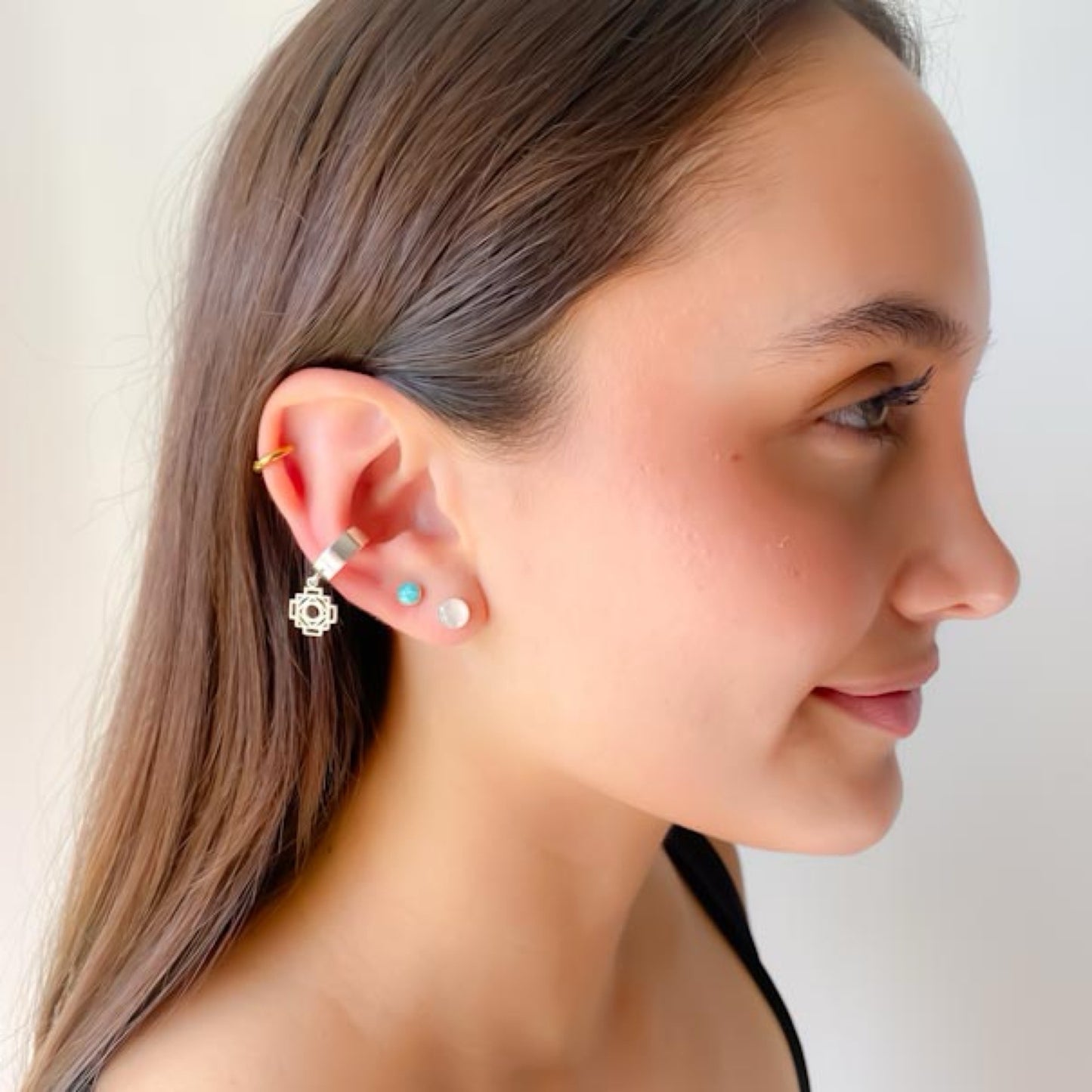 Aros Cuarzo Rosado 6,5mm