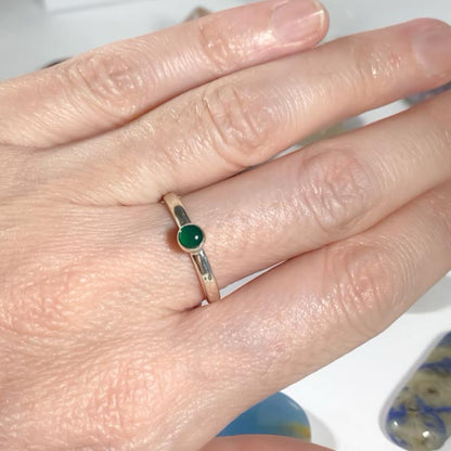 Anillo Crisoprasa